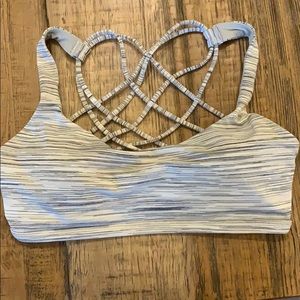 Gray lululemon sports bra